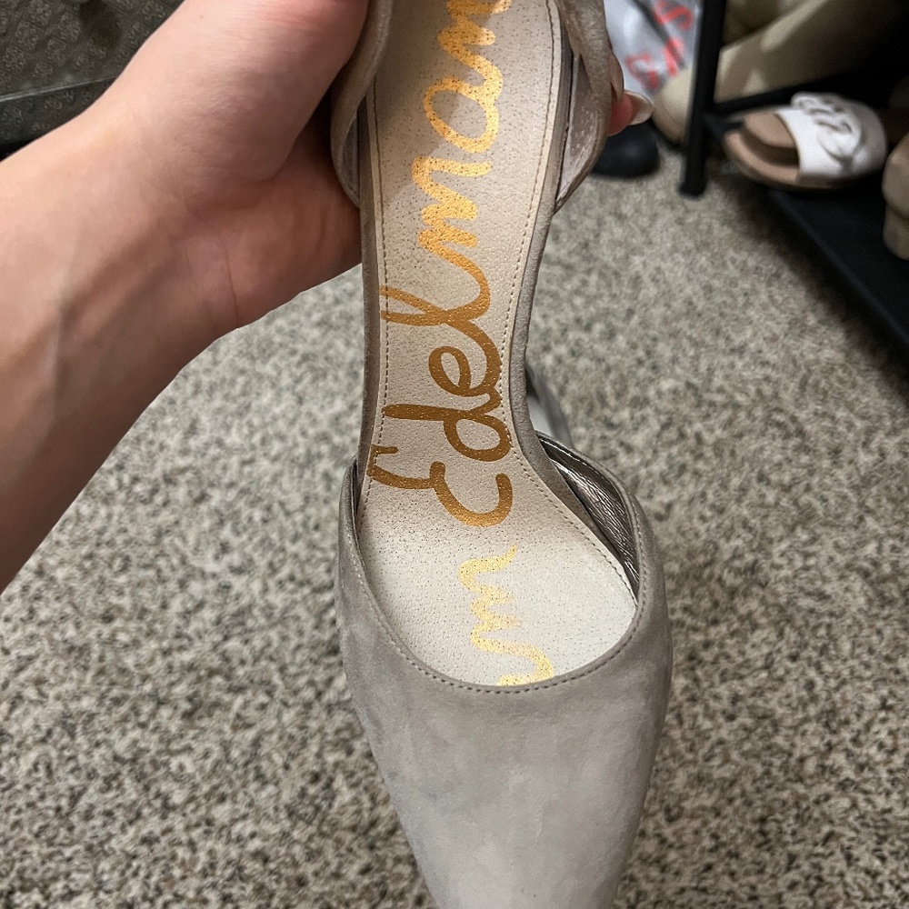 Sam Edelman Grey Stilettos